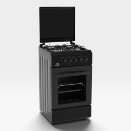 STAYLUX Cucina A Gas G40F Nero 4 Fuochi Forno 50x50