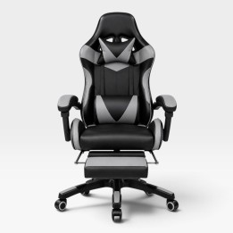 ASS Sedia Gaming Reclinabile Nero Grigio