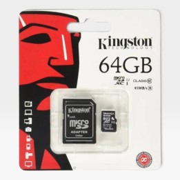 KINGSTON Micro SD Con Adattatore Per PC 64GB  SDSCS/64